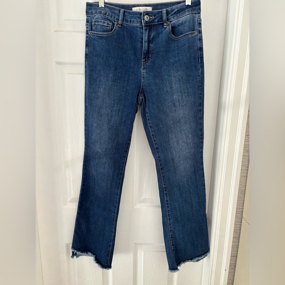 Charlie B frayed jeans sz 8
